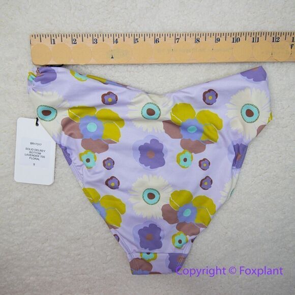 NEW Beth Richards Delray 70’s Floral Bikini Bottoms, purple, size‎ S - Picture 7 of 12